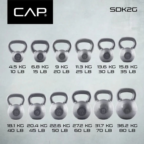 CAP Barbell Cast Iron Kettlebell 15lbs