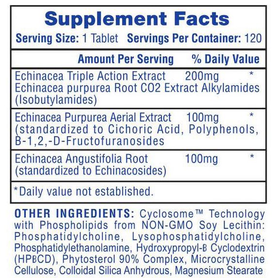 Hi-tech Echinacea 400 mg, 120ct