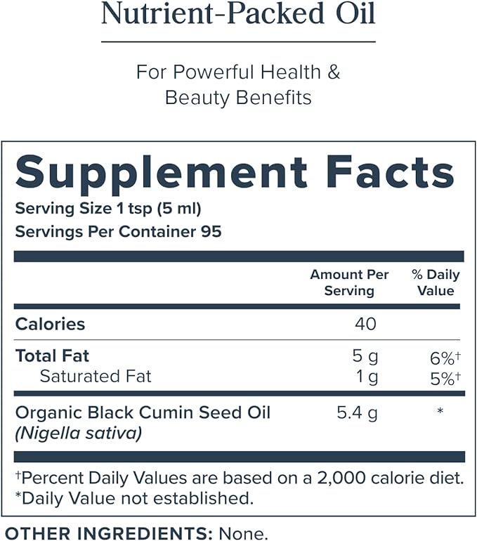Heritage Store Black Seed Oil 16oz