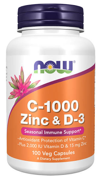 Now Zinc & D3 100 vcaps