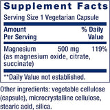 Life Extension Magnesium Caps, 500 mg, 100 vegetarian capsules