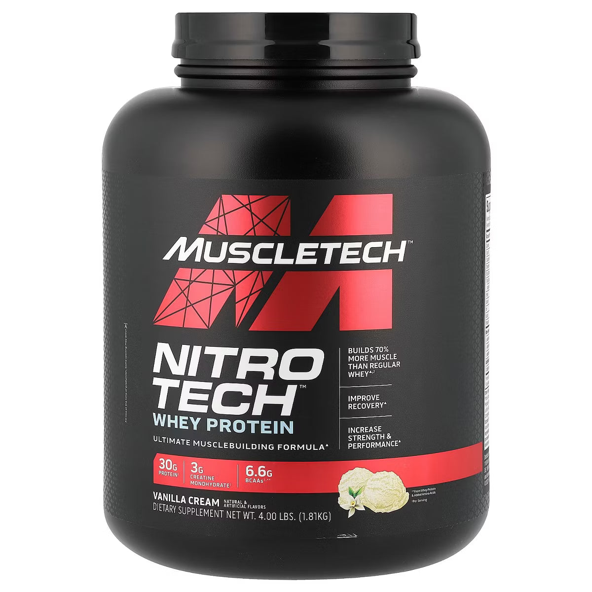 MuscleTech Nitro Tech Whey Protein 4lb