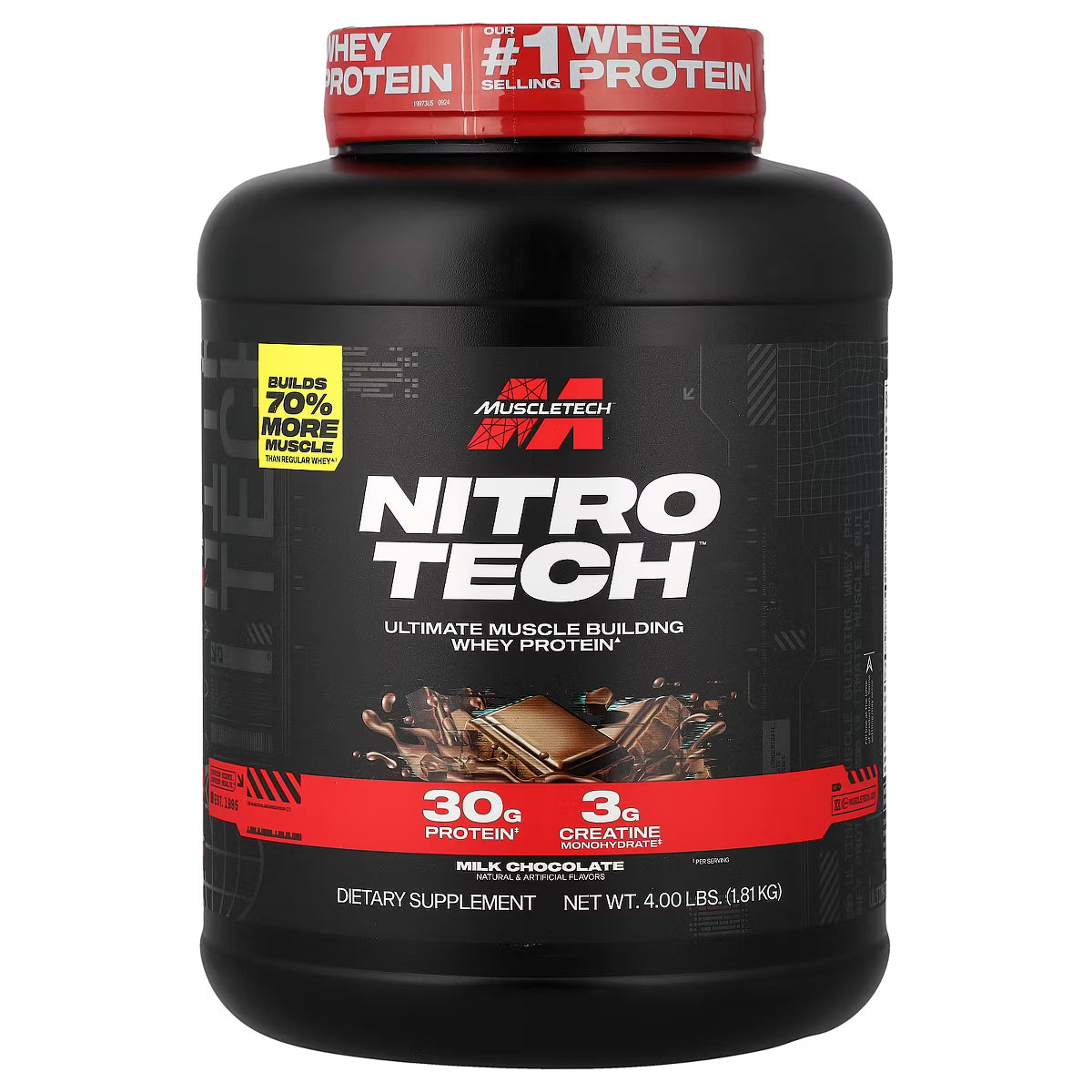 MuscleTech Nitro Tech Whey Protein 4lb
