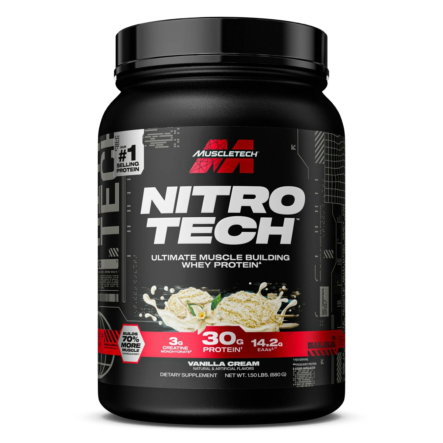 MuscleTech Nitro Tech Whey Protein 1.5lb