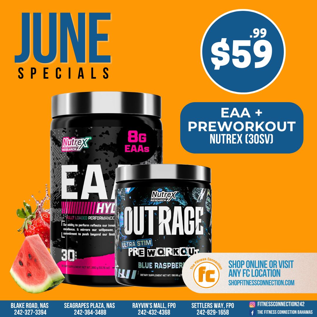 Nutrex EAA + Outrage Preworkout