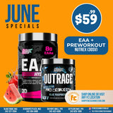 June Specials -  Nutrex EAA + Outrage Preworkout