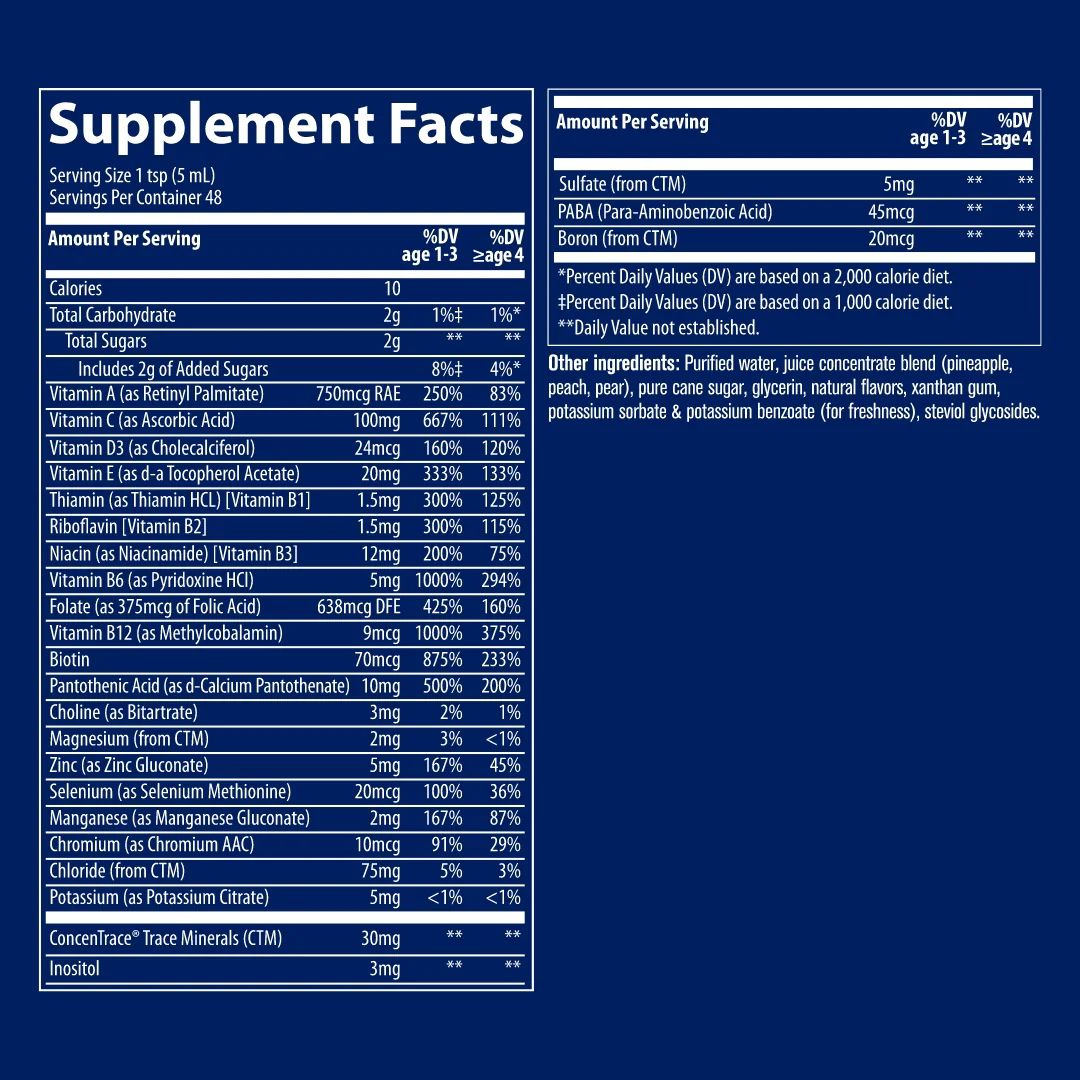 Trace Minerals Children's Multivitamin Liquid