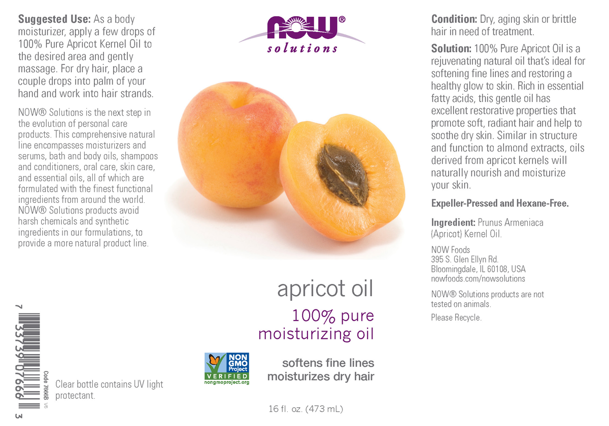 Now Apricot Oil 16floz