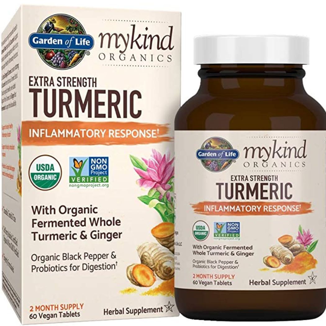 Garden of Life||Extra Strength Turmeric Inflammatory Response 60 Tabs