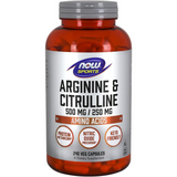 NOW Sports||Arginine & Citrulline|| Amino Acids||120  Veg Capsules