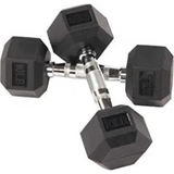 Rubber Encased Hex Dumbells