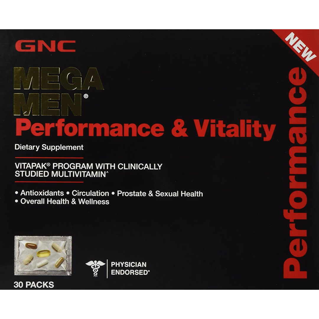 GNC Mega Men Performance & Vitality 30pk