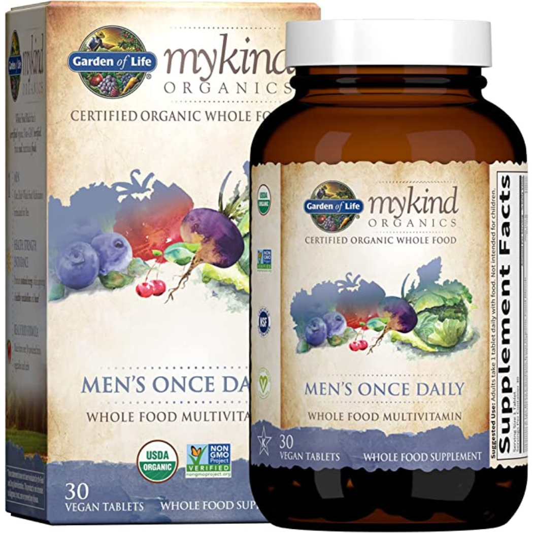 Garden of Life Multivitamin for Men - mykind Organic Men's Once Daily
