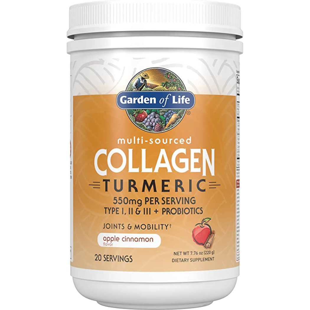 Garden of Life Multi-Sourced Collagen peptides + Turmeric 20sv
