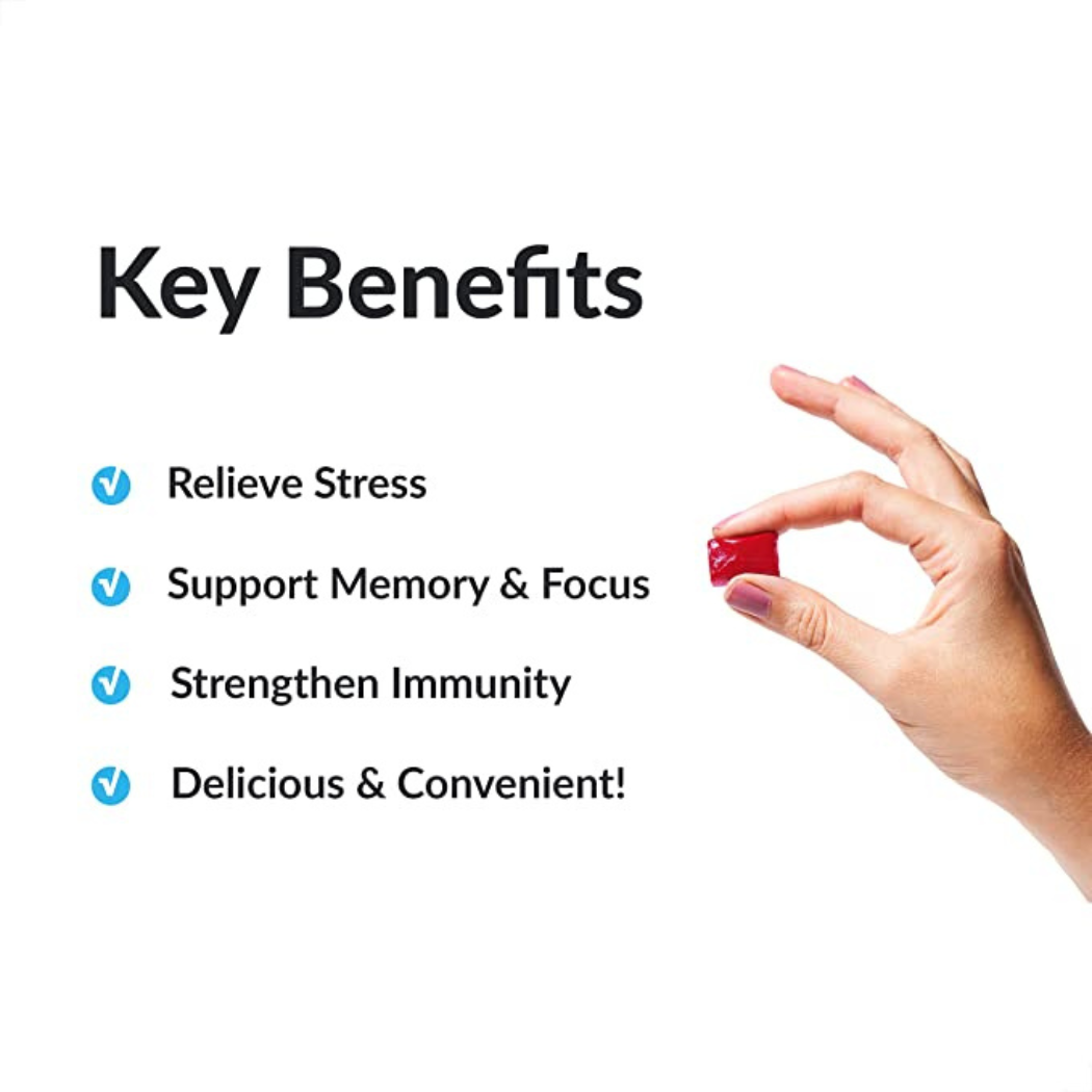 Amazing Ashwa Ashwagandha  Soft Chews- Triple Berry - 60 soft chews
