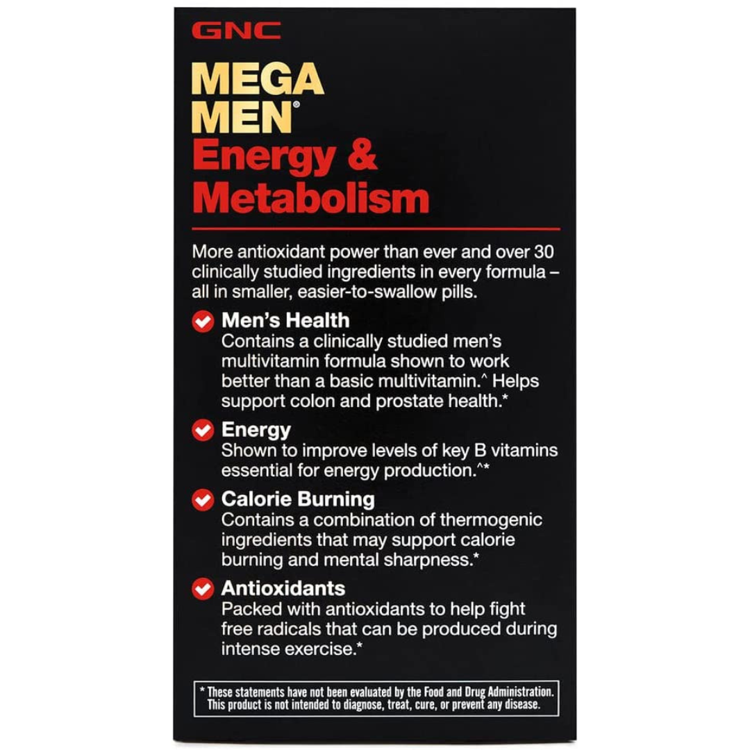 GNC Mega Men Energy & Metabolism || Vitamin for Men