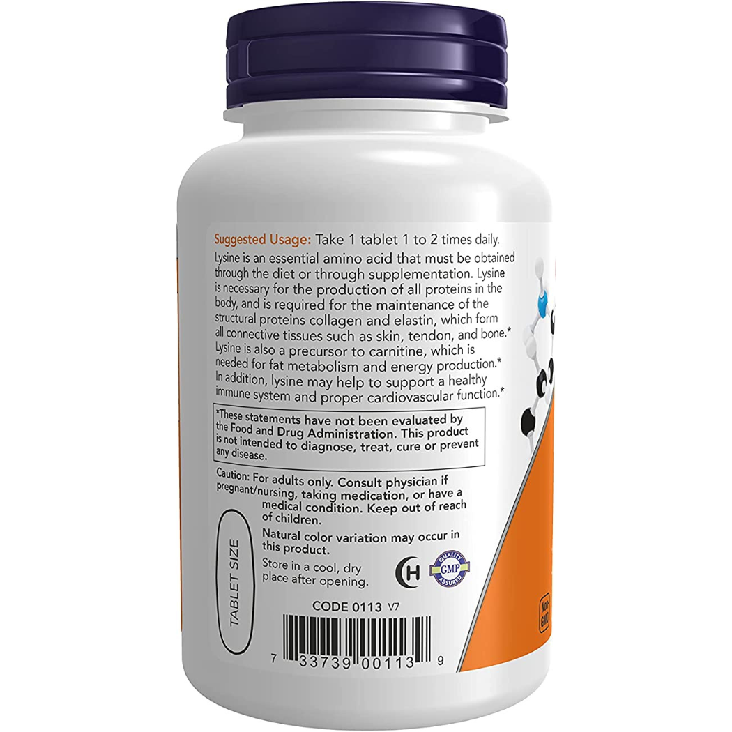 NOW L-Lysine 1000mg 100 tabs