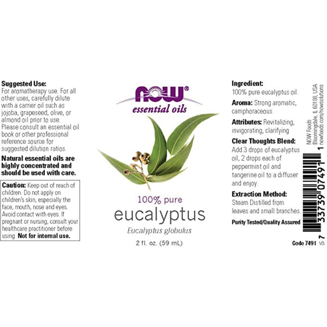 Now Eucalyptus Oil|| 1fl oz