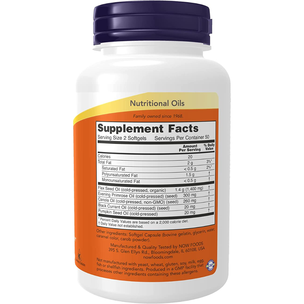 NOW Supplements Omega 3-6-9 1000 mg