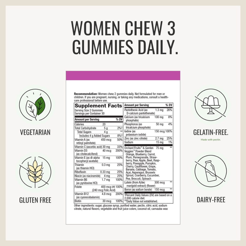 Nature's Way Alive! Women’s Premium Gummy Multivitamin 60ct