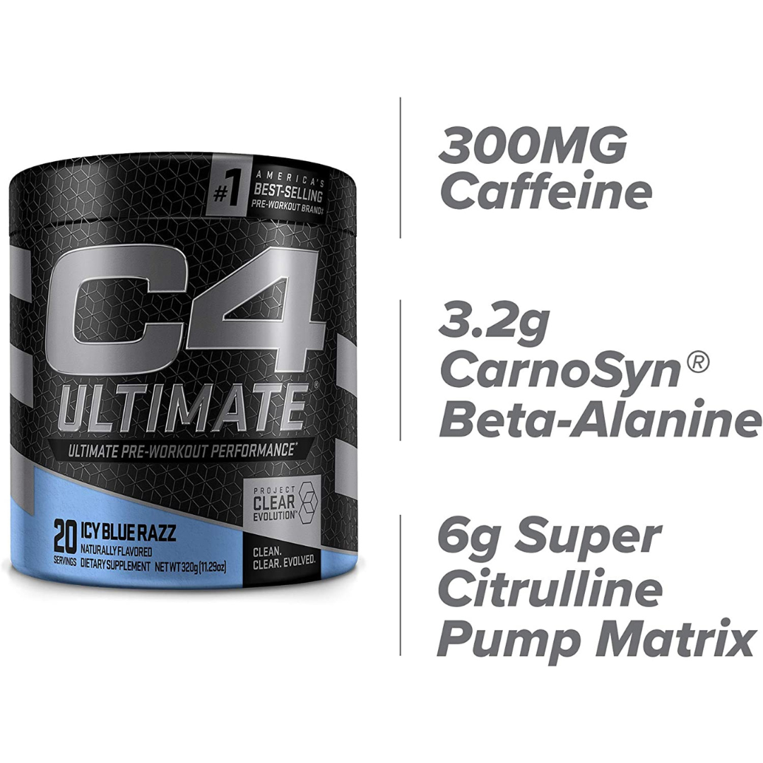 C4 Ultimate Pre-workout Powder 20 serv