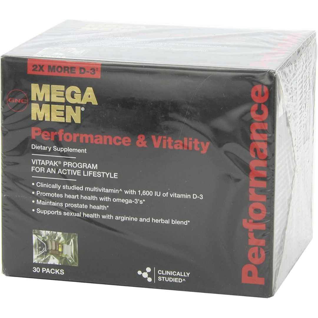 GNC Mega Men Performance & Vitality 30pk