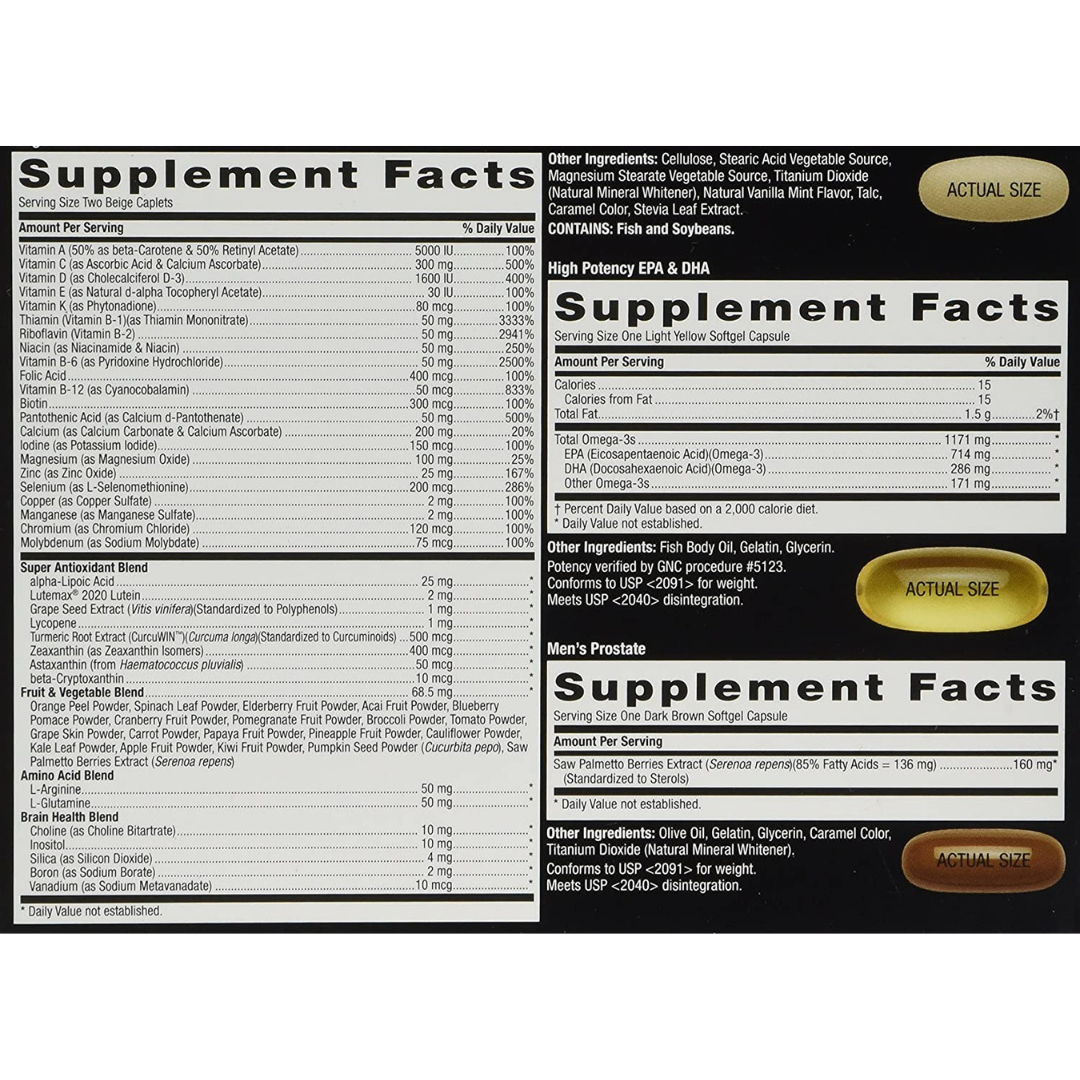 GNC Mega Men Performance & Vitality 30pk
