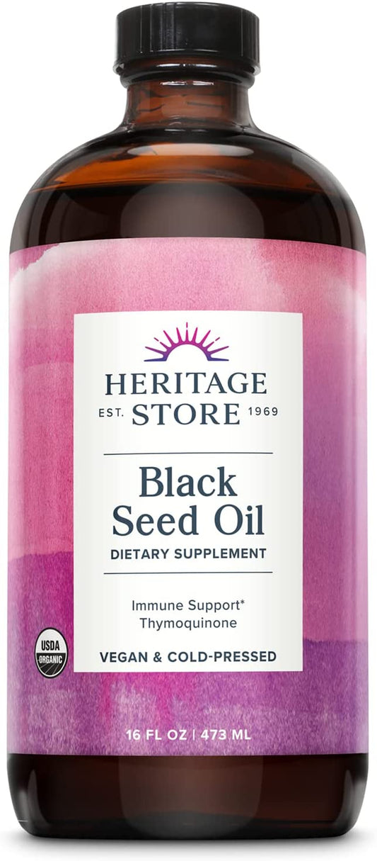 Heritage Store Black Seed Oil 16oz