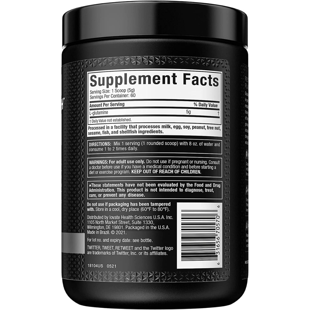 MuscleTech Platinum 100% Glutamine 300g 60 servings