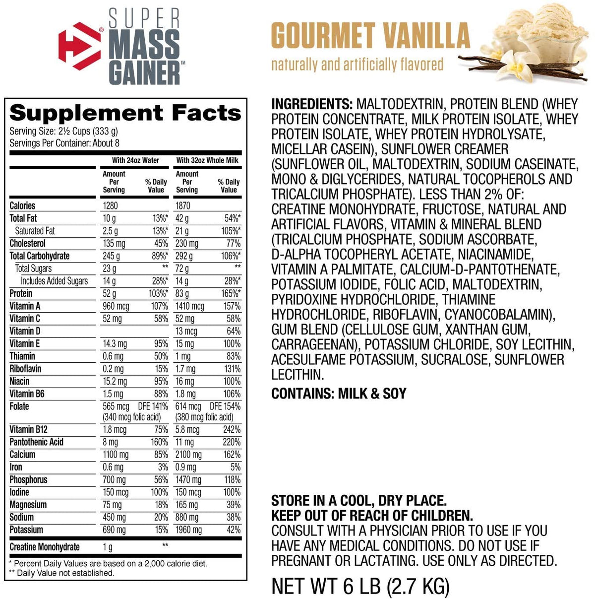 Dymatize Super Mass Gainer 6lb