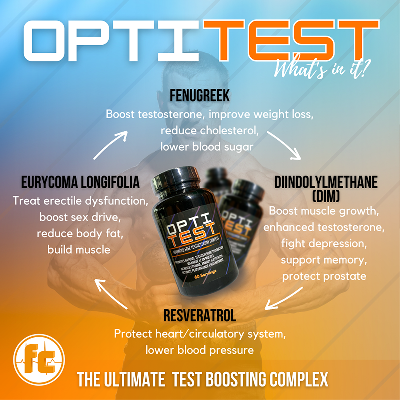 Opti Test Testosterone Booster 120 caps